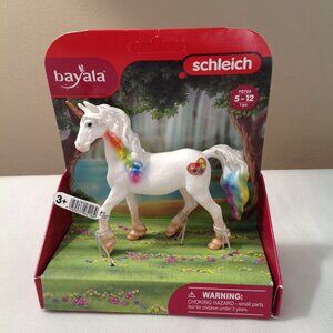 NEW Bayala Schleich 70726 Rainbow Rainbow Love Unicorn Mare Horse Figurine